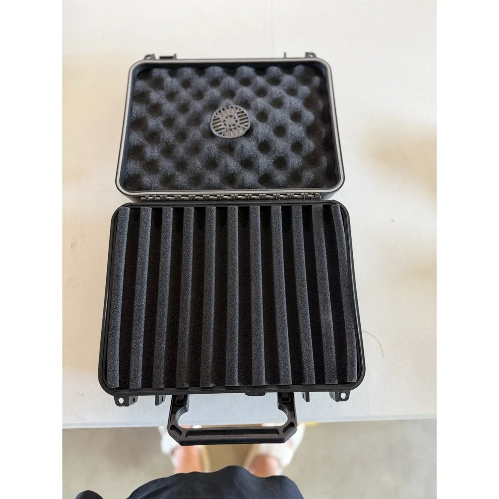 HERF-A-DOR by Humi-Care Travel Cigar Humidor Case - Black